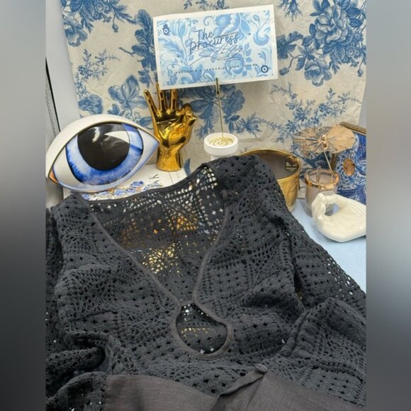 🆕 SIR THE LABEL 🧿 NWOT Rayure Long Sleeve Crochet Maxi Dress, Sz 1 US 4 - Picture 13 of 16